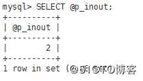 Mysql存储过程