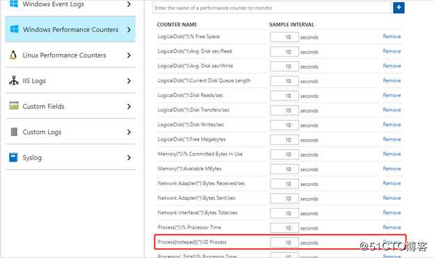 使用Azure Monitor监视Process