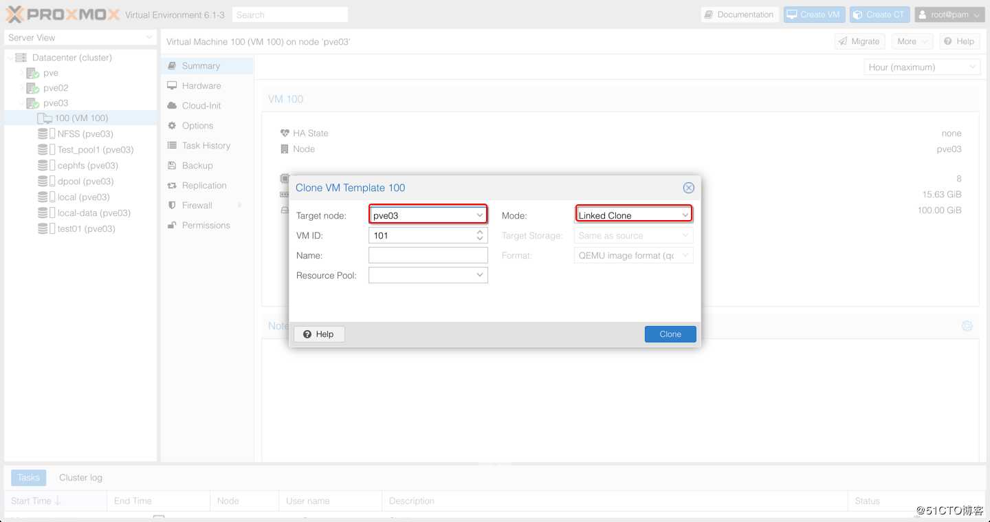 Proxmox VE 6.1从零带你了解之--虚拟机Clone