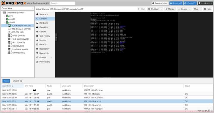 Proxmox VE 6.1从零带你了解之--虚拟机快照