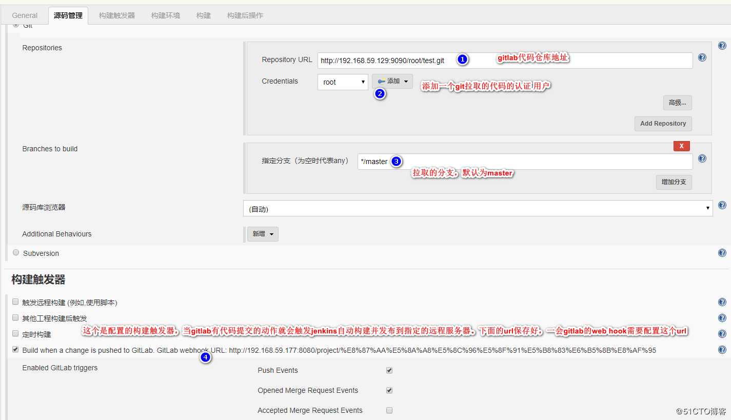 Gitlab+Jenkins持续部署配置