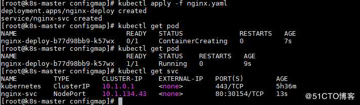 k8s使用ConfigMap配置mysql和nginx （13）