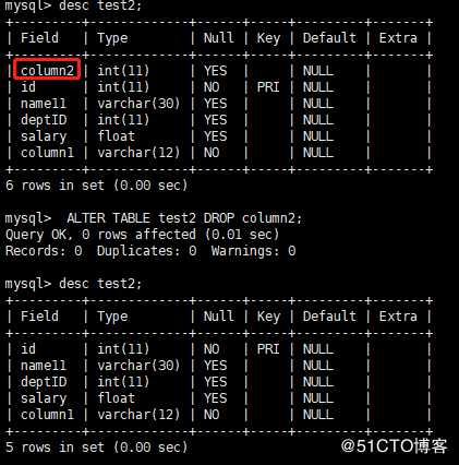 mysql数据表的基本操作