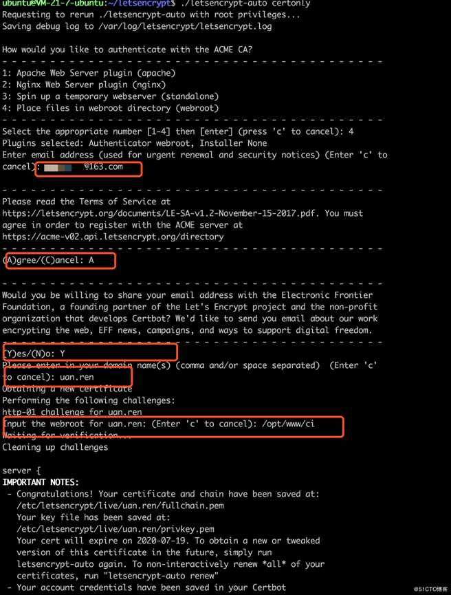 Letsencrypt在Ubuntu的实践
