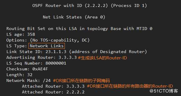 OSPF协议各类LSA的内容总结