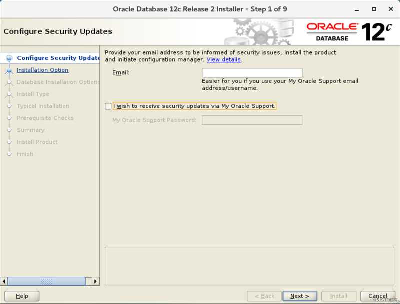 centos7下安装ORACLE 12C-软件安装