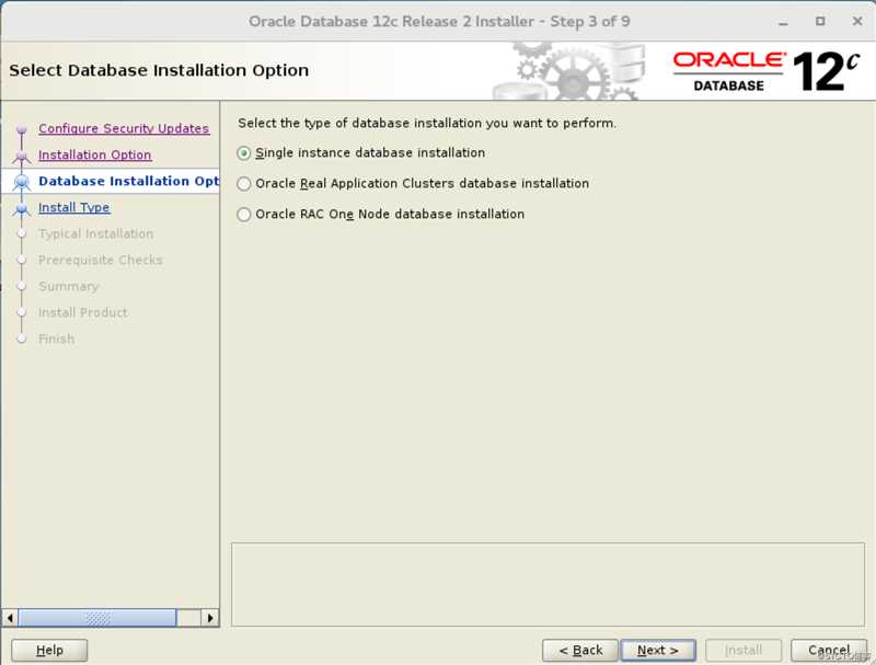 centos7下安装ORACLE 12C-软件安装