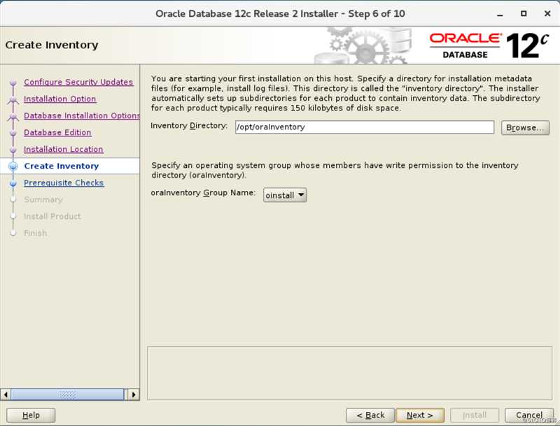 centos7下安装ORACLE 12C-软件安装