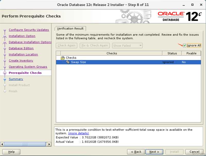 centos7下安装ORACLE 12C-软件安装