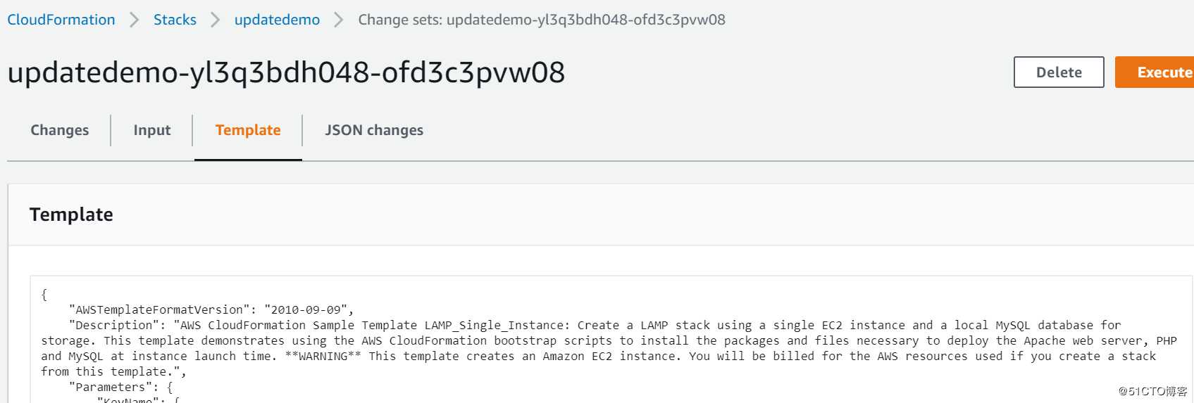 AWS Cloudformation Update Stack注意事项