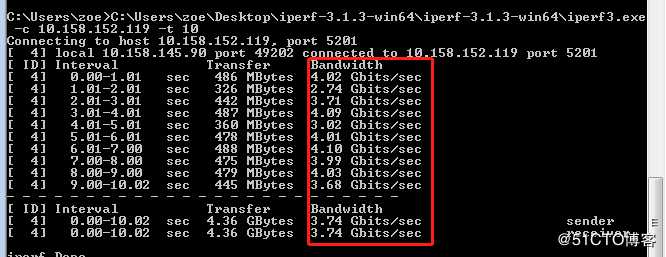 iperf网络测试工具使用方法