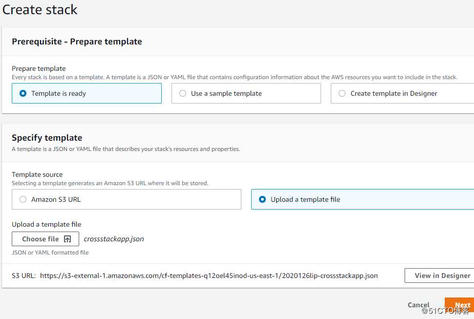 AWS Cloudformation - Cross Stack 学习总结