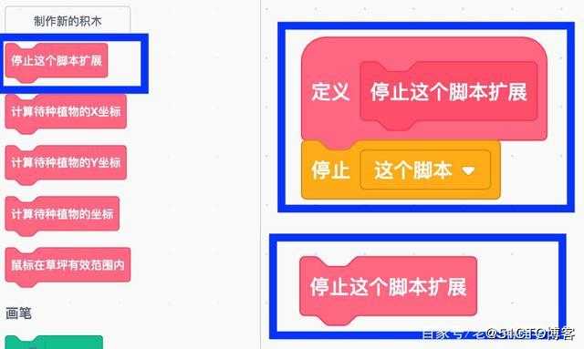 Scratch编程技巧之「停止脚本执行」积木用法