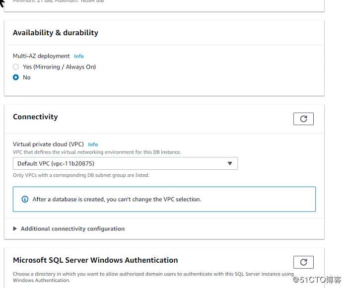 AWS 迁移MSSQL 数据库到 Aurora