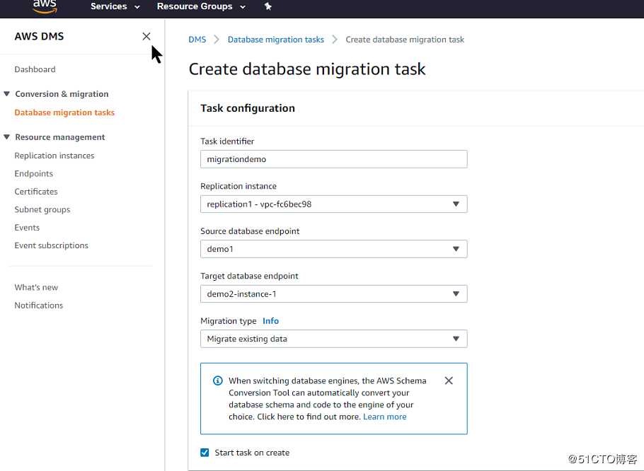 AWS 迁移MSSQL 数据库到 Aurora