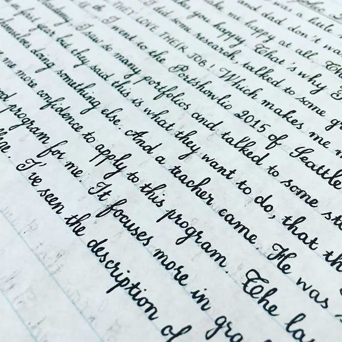 english handwriting