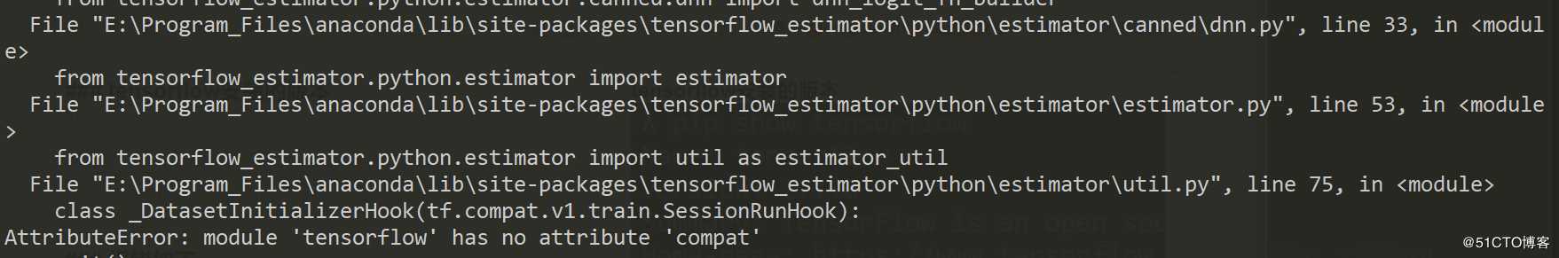 安装tensorflow-gpu 2.1.0 新版本报错no attribute ‘compat‘