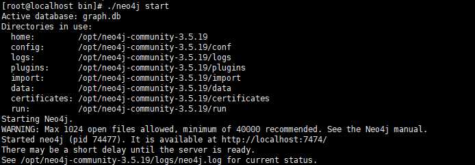 Linux下启动neo4j