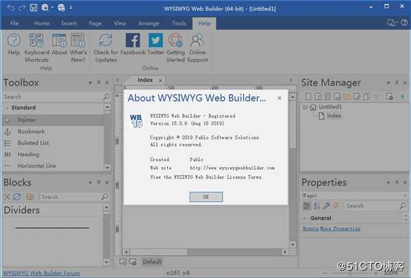 WYSIWYG Web Builder(网页模板制作软件)中文版