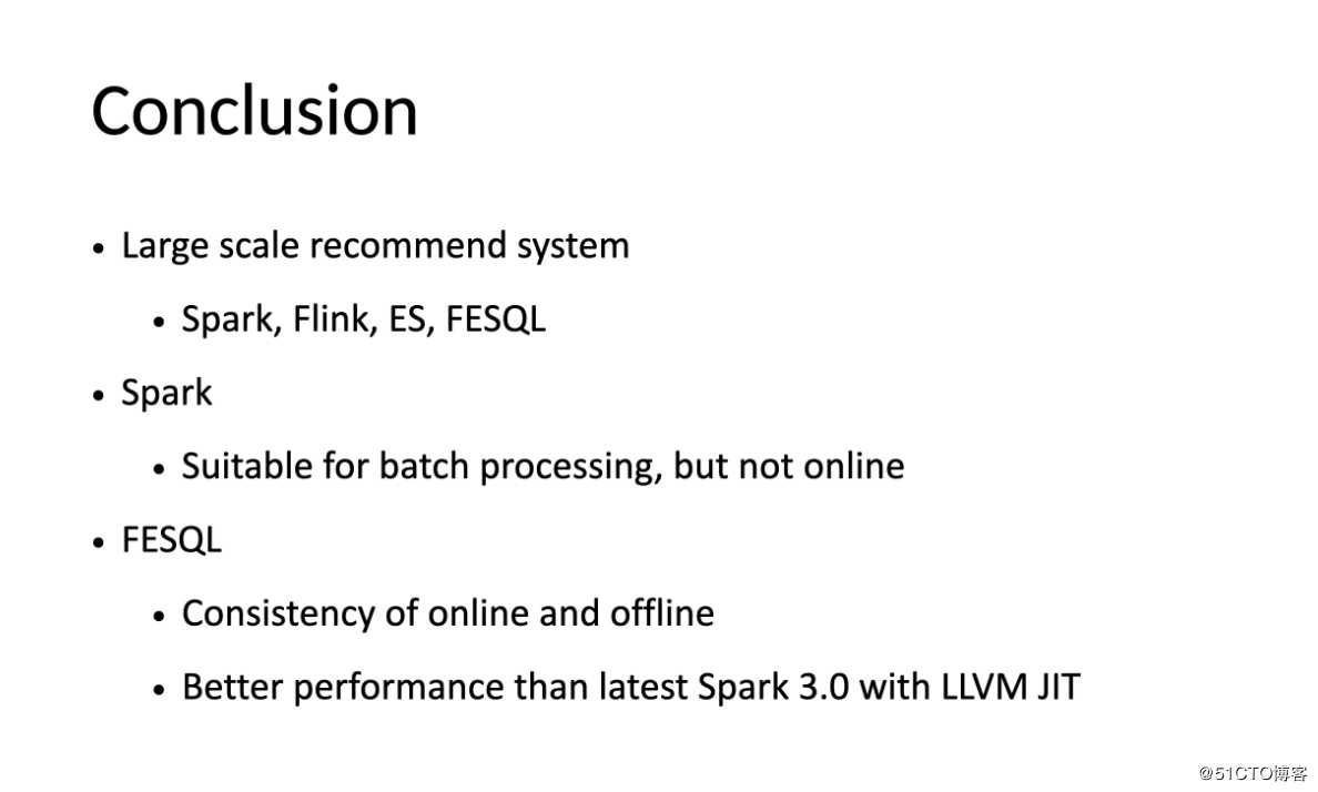 推荐系统大规模特征工程与FEDB的Spark基于LLVM优化