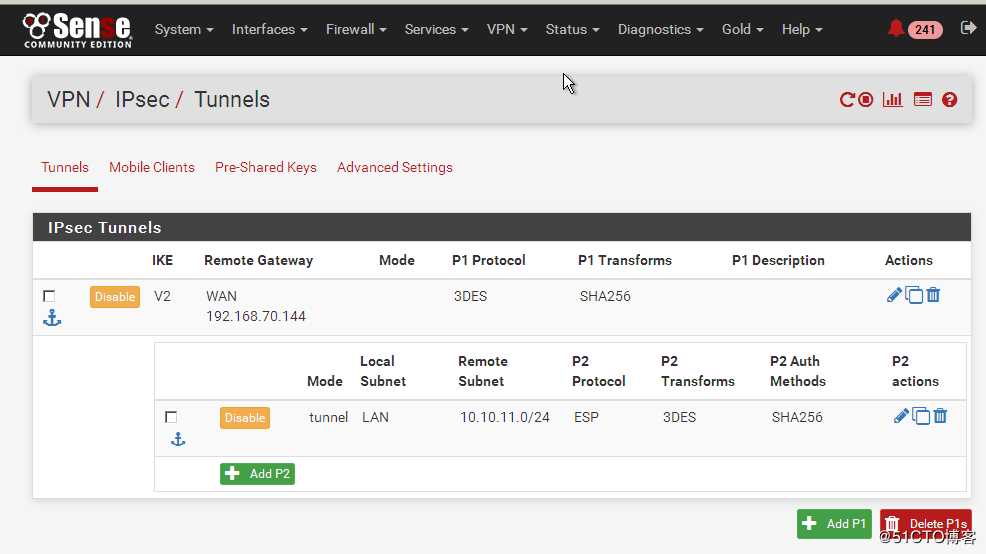 开源防火墙OPNsense和pFsense部署点到点IPSEC--- By年糕泰迪