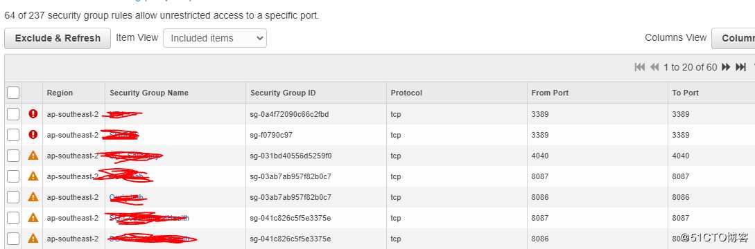 AWS 清理安全组