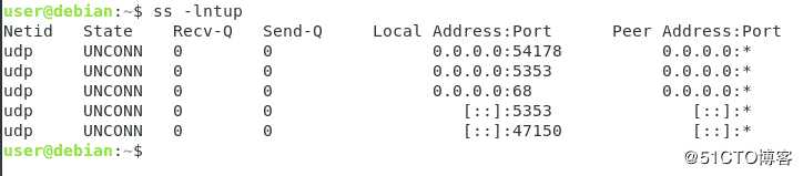 如何检查Debian 10开放的端口？