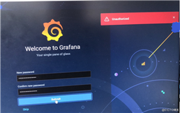 通过k8s的编排文件部署grafana,重置密码后登录，浏览器报Unauthorized