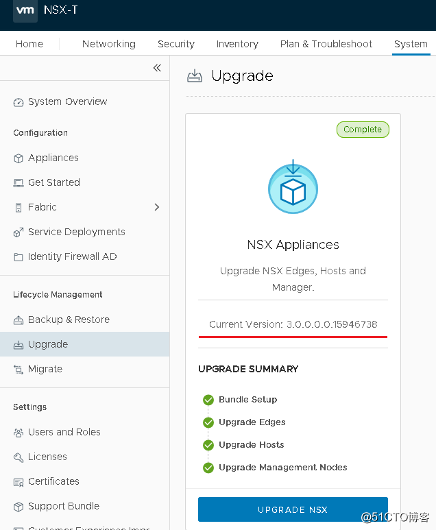 升级NSX-T 到v3.0