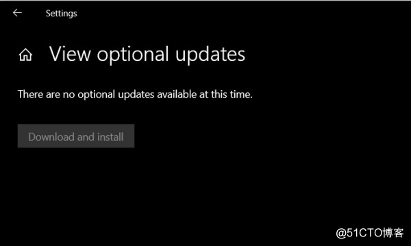 Windows 10已允许用户获取可选的驱动和系统更新