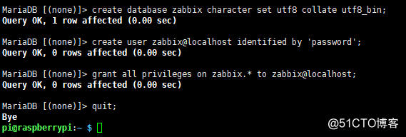 树莓派部署zabbix搭建zabbix平台