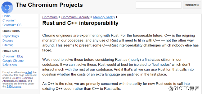 Chrome 团队正探索 Rust 与 C++ 的互操作性