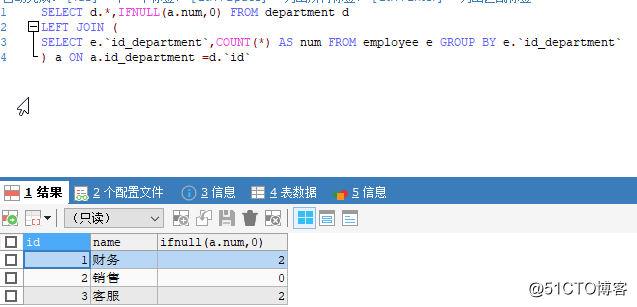 ISNULL、IS NULL、IS NOT NULL 、IFNULL()、COALESC（）区别