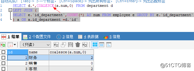 ISNULL、IS NULL、IS NOT NULL 、IFNULL()、COALESC（）区别