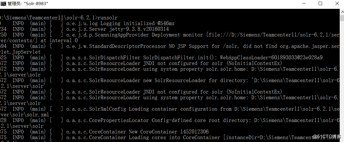 启动Solr提示Java版本低，无法启动的解决办法