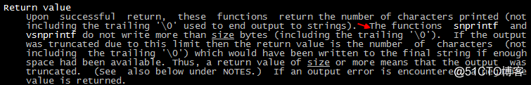 【C++札记】snprintf()函数返回值的含义
