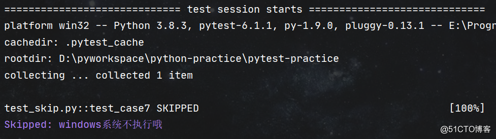 Pytest学习（七） - skip、skipif的使用