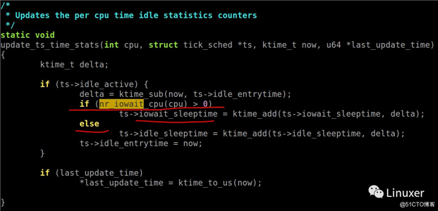 朱辉(茶水)： Linux Kernel iowait 时间的代码原理