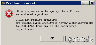 解决创建maven项目Could not resolve archetype org.apache.