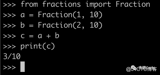 一日一技：在Python里面做分数的运算