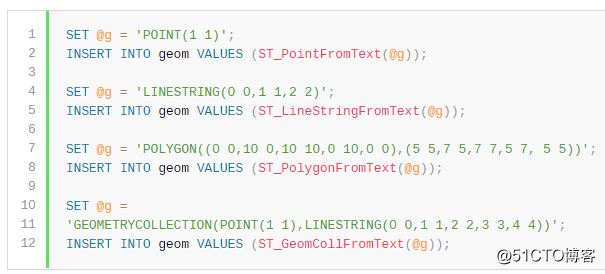 MySQL数据类型 - 空间数据类型（5）