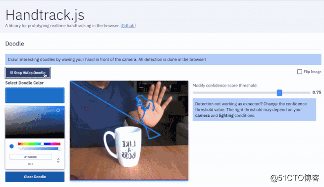 Handtrack.js 开源：3行JS代码搞定手部动作跟踪
