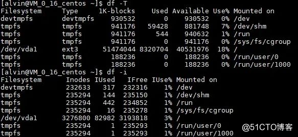 Linux下几个与磁盘空间和文件尺寸相关的命令